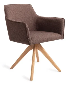 Jesper Home Beige Eetkamerstoelen|Draaibare Eetkamerstoelen|Eetkamerstoel Hofu Revolve Oak Natural