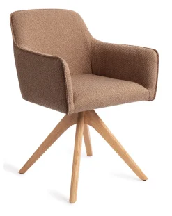 Jesper Home Beige Eetkamerstoelen|Draaibare Eetkamerstoelen|Eetkamerstoel Hofu Revolve Oak Natural