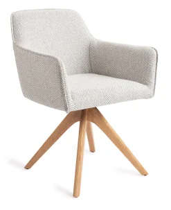 Jesper Home Beige Eetkamerstoelen|Draaibare Eetkamerstoelen|Eetkamerstoel Hofu Revolve Oak Natural