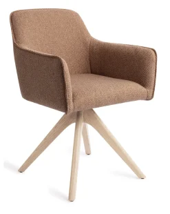 Jesper Home Beige Eetkamerstoelen|Draaibare Eetkamerstoelen|Eetkamerstoel Hofu Revolve Oak Bleach