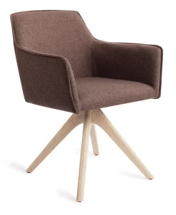 Jesper Home Beige Eetkamerstoelen|Draaibare Eetkamerstoelen|Eetkamerstoel Hofu Revolve Oak Bleach
