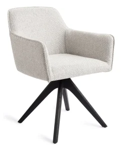 Jesper Home Beige Eetkamerstoelen|Draaibare Eetkamerstoelen|Eetkamerstoel Hofu Revolve Oak Black