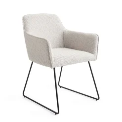 Jesper Home Beige Eetkamerstoelen|Eetkamerstoelen Met Armleuning|Eetkamerstoel Hofu Slide Black