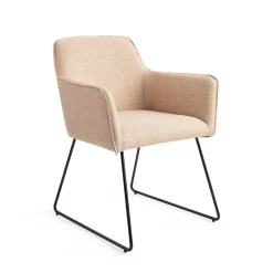 Jesper Home Beige Eetkamerstoelen|Eetkamerstoelen Met Armleuning|Eetkamerstoel Hofu Slide Black