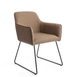 Jesper Home Beige Eetkamerstoelen|Eetkamerstoelen Met Armleuning|Eetkamerstoel Hofu Slide Black