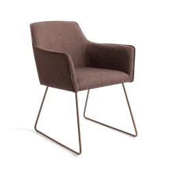 Jesper Home Beige Eetkamerstoelen|Eetkamerstoelen Met Armleuning|Eetkamerstoel Hofu Slide Rose Gold