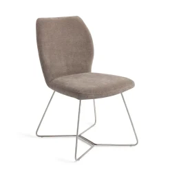 Jesper Home Beige Eetkamerstoelen|Eetkamerstoelen Zonder Armleuning|Eetkamerstoel Ikata Beehive Steel
