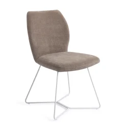 Jesper Home Eetkamerstoelen Zonder Armleuning|Beige Eetkamerstoelen|Eetkamerstoel Ikata Beehive White