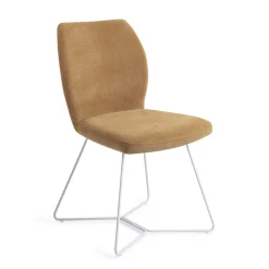 Jesper Home Eetkamerstoelen Zonder Armleuning|Beige Eetkamerstoelen|Eetkamerstoel Ikata Beehive White