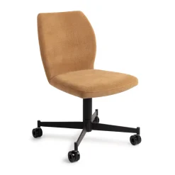 Jesper Home Beige Eetkamerstoelen|Eetkamerstoelen Zonder Armleuning|Eetkamerstoel Ikata Caster Black