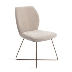 Jesper Home Beige Eetkamerstoelen|Eetkamerstoelen Zonder Armleuning|Eetkamerstoel Ikata Cross Rose