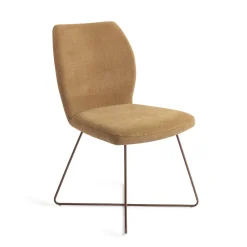 Jesper Home Beige Eetkamerstoelen|Eetkamerstoelen Zonder Armleuning|Eetkamerstoel Ikata Cross Rose