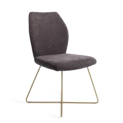 Jesper Home Beige Eetkamerstoelen|Eetkamerstoelen Zonder Armleuning|Eetkamerstoel Ikata Cross Gold