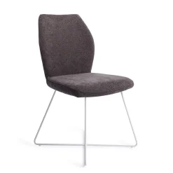 Jesper Home Beige Eetkamerstoelen|Eetkamerstoelen Zonder Armleuning|Eetkamerstoel Ikata Cross White