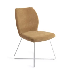 Jesper Home Beige Eetkamerstoelen|Eetkamerstoelen Zonder Armleuning|Eetkamerstoel Ikata Cross White