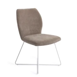 Jesper Home Beige Eetkamerstoelen|Eetkamerstoelen Zonder Armleuning|Eetkamerstoel Ikata Cross White
