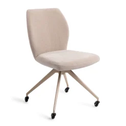 Jesper Home Beige Eetkamerstoelen|Eetkamerstoelen Zonder Armleuning|Eetkamerstoel Ikata Glide Beige