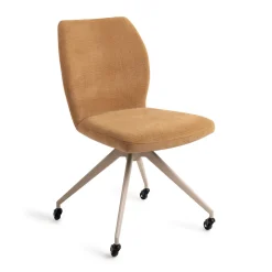 Jesper Home Beige Eetkamerstoelen|Eetkamerstoelen Zonder Armleuning|Eetkamerstoel Ikata Glide Beige