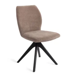 Jesper Home Beige Eetkamerstoelen|Draaibare Eetkamerstoelen|Eetkamerstoel Ikata Revolve Oak Black