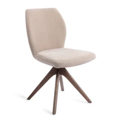 Jesper Home Beige Eetkamerstoelen|Draaibare Eetkamerstoelen|Eetkamerstoel Ikata Revolve Oak Walnut