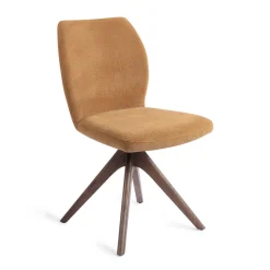 Jesper Home Beige Eetkamerstoelen|Draaibare Eetkamerstoelen|Eetkamerstoel Ikata Revolve Oak Walnut