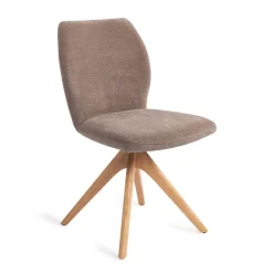 Jesper Home Beige Eetkamerstoelen|Draaibare Eetkamerstoelen|Eetkamerstoel Ikata Revolve Oak Natural