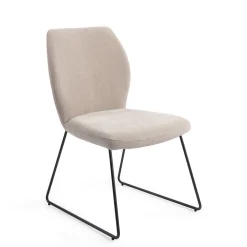 Jesper Home Beige Eetkamerstoelen|Eetkamerstoelen Zonder Armleuning|Eetkamerstoel Ikata Slide Black
