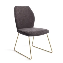 Jesper Home Beige Eetkamerstoelen|Eetkamerstoelen Zonder Armleuning|Eetkamerstoel Ikata Slide Gold