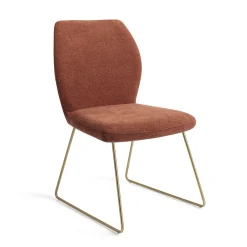 Jesper Home Beige Eetkamerstoelen|Eetkamerstoelen Zonder Armleuning|Eetkamerstoel Ikata Slide Gold