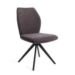 Jesper Home Beige Eetkamerstoelen|Draaibare Eetkamerstoelen|Eetkamerstoel Ikata Turn Black, Draaibaar