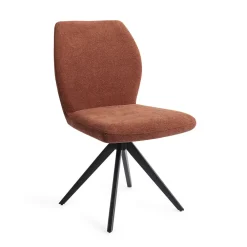 Jesper Home Beige Eetkamerstoelen|Draaibare Eetkamerstoelen|Eetkamerstoel Ikata Turn Black, Draaibaar