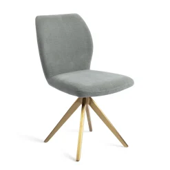 Jesper Home Beige Eetkamerstoelen|Draaibare Eetkamerstoelen|Eetkamerstoel Ikata Turn Gold, Draaibaar