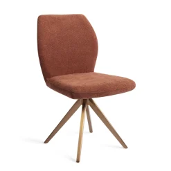 Jesper Home Beige Eetkamerstoelen|Draaibare Eetkamerstoelen|Eetkamerstoel Ikata Turn Rose, Draaibaar
