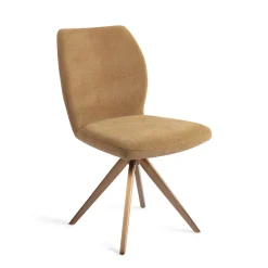 Jesper Home Beige Eetkamerstoelen|Draaibare Eetkamerstoelen|Eetkamerstoel Ikata Turn Rose, Draaibaar