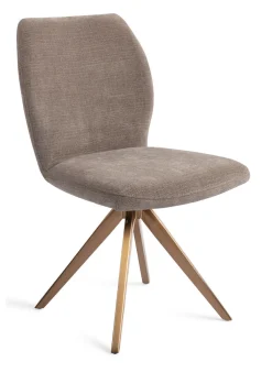 Jesper Home Beige Eetkamerstoelen|Draaibare Eetkamerstoelen|Eetkamerstoel Ikata Turn Rose, Draaibaar