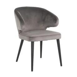 Richmond Interiors Eetkamerstoelen Velvet / Fluweel|Eetkamerstoelen Met Armleuning|Eetkamerstoel Indigo Velvet