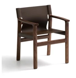 Kave Home Eetkamerstoelen Met Leer Of Kunstleer|Eetkamerstoelen Met Armleuning|Eetkamerstoel Jan Leder en essenhout