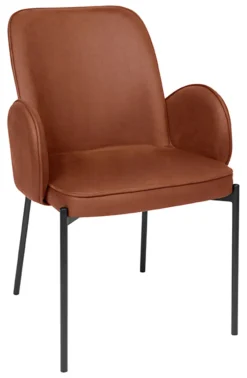 LABEL51 Eetkamerstoelen Met Leer Of Kunstleer|Eetkamerstoelen Met Armleuning|Eetkamerstoel Jari Microfiber