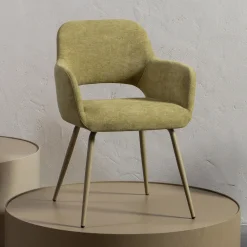 WOOOD Eetkamerstoelen Met Armleuning|Eetkamerstoel Jenny Geweven