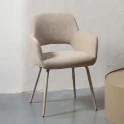 WOOOD Eetkamerstoelen Met Armleuning|Eetkamerstoel Jenny Geweven