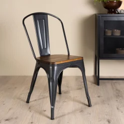 Nohr Eetkamerstoelen Zonder Armleuning|Eetkamerstoel Jerae Walnoot