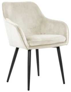 Artistiq Living Eetkamerstoelen Velvet / Fluweel|Beige Eetkamerstoelen|Eetkamerstoel Juna Velvet