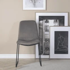 Nohr Eetkamerstoelen Velvet / Fluweel|Eetkamerstoelen Zonder Armleuning|Eetkamerstoel Kandise Velvet