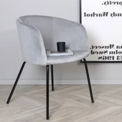 Nohr Eetkamerstoelen Velvet / Fluweel|Beige Eetkamerstoelen|Eetkamerstoel Karna Velvet