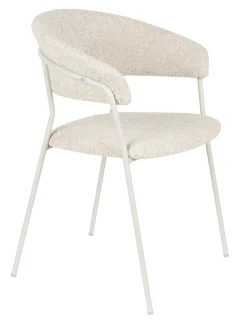 ZILT Beige Eetkamerstoelen|Eetkamerstoelen Bouclé / Teddy|Eetkamerstoel Kashmir Bouclé