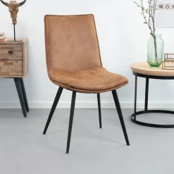 Sohome Eetkamerstoelen Met Leer Of Kunstleer|Eetkamerstoelen Zonder Armleuning|Eetkamerstoel Kirsten
