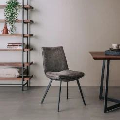 Sohome Eetkamerstoelen Met Leer Of Kunstleer|Eetkamerstoelen Zonder Armleuning|Eetkamerstoel Kirsten