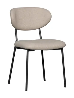 WOOOD Eetkamerstoelen Zonder Armleuning|Eetkamerstoel Kjeld Geweven Naturel