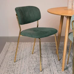 ZILT Eetkamerstoelen Zonder Armleuning|Eetkamerstoel Kolten Goud