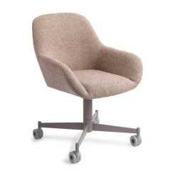 Jesper Home Beige Eetkamerstoelen|Eetkamerstoelen Met Armleuning|Eetkamerstoel Kushi Caster Grey
